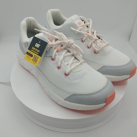 Caterpillar ProRush Speed FX Work Shoe P111023 White Mesh Nubuck‎ Nylon - Picture 11 of 15